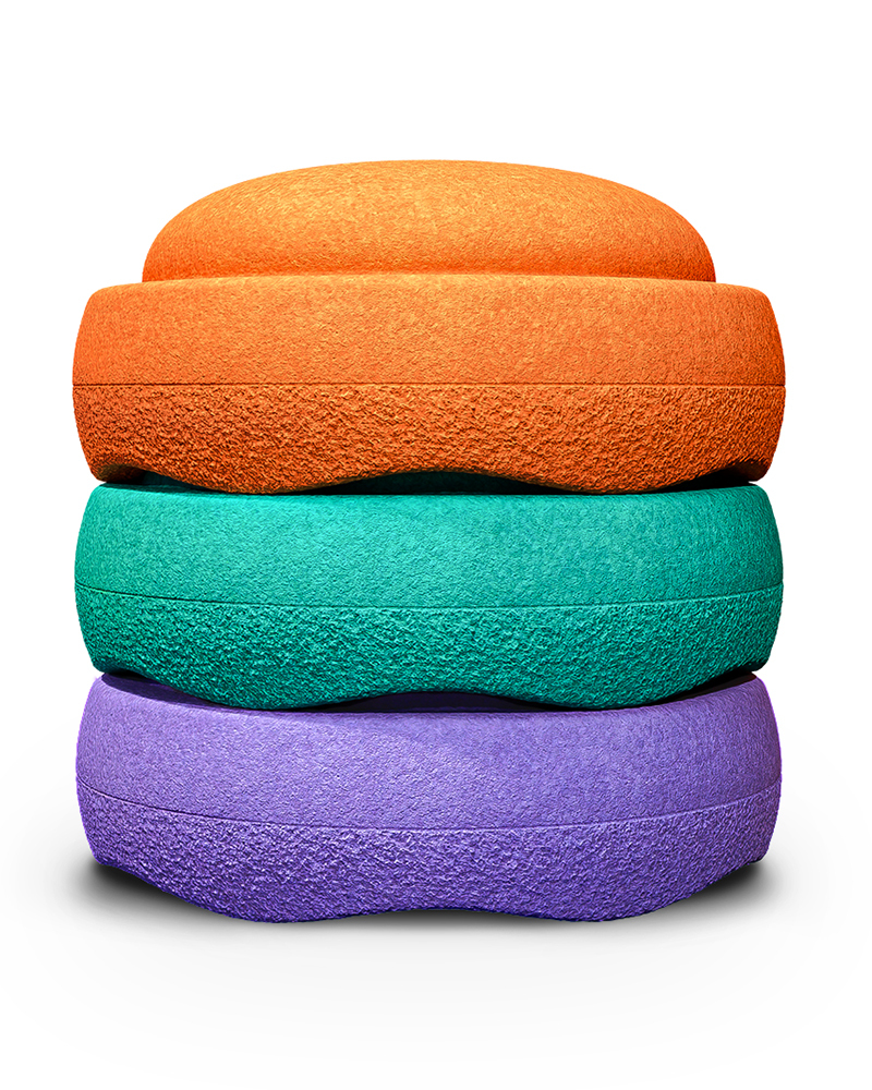 Stapelstein Classic Rainbow Stacking Stone - Set of 3