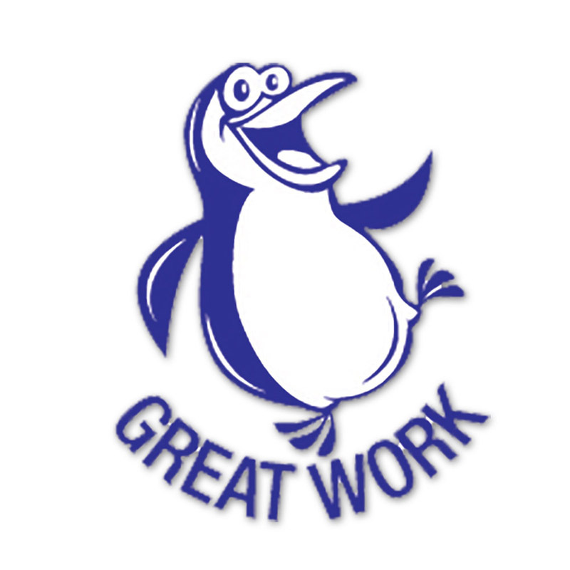 Merit Stamp - Great Work Penguin
