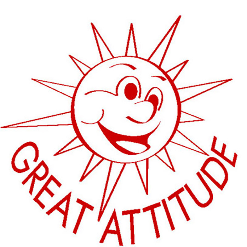 Merit Stamp - Great Attitude Sun