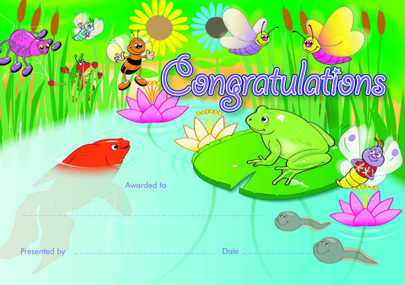*Garden Pond Certificate - 35pk