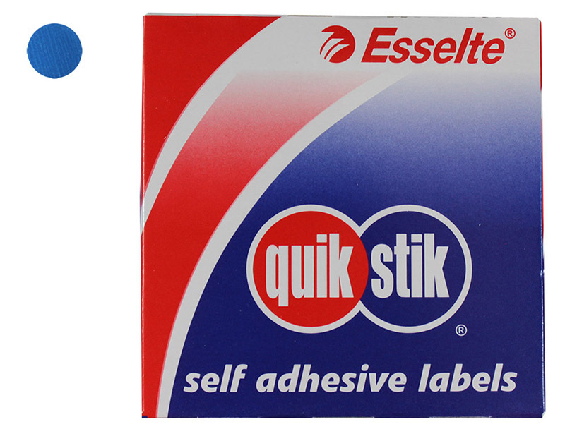 Removable Circle Stickers 14mm 1050pk - Blue