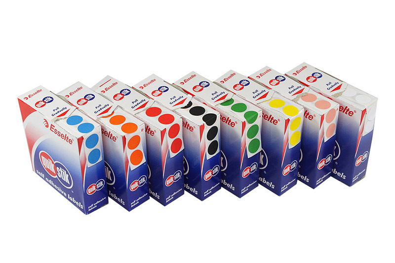 Removable Circle Stickers 14mm 1050pk - Set of 8