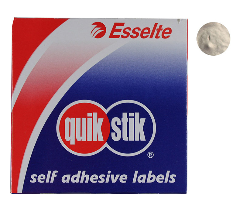 Removable Circle Stickers 14mm 650pk - Silver