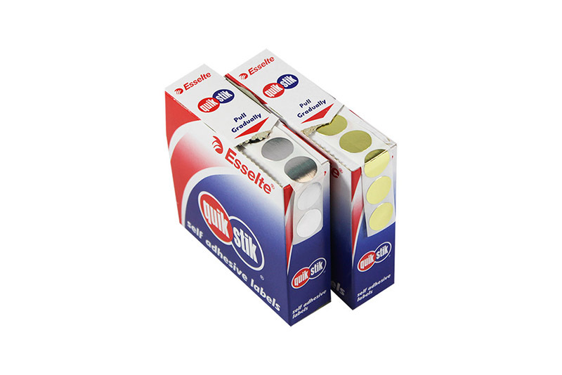 Removable Circle Stickers 14mm - Gold & Silver Set of 4 Packs