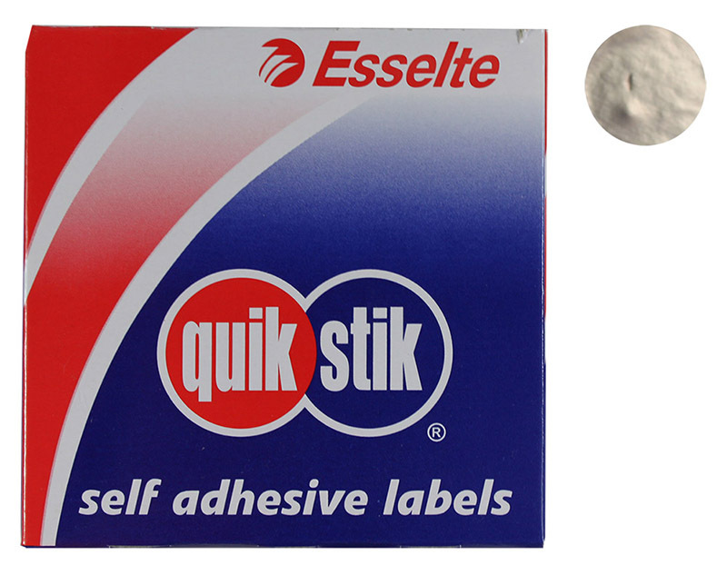 Removable Circle Stickers 24mm 250pk - Silver