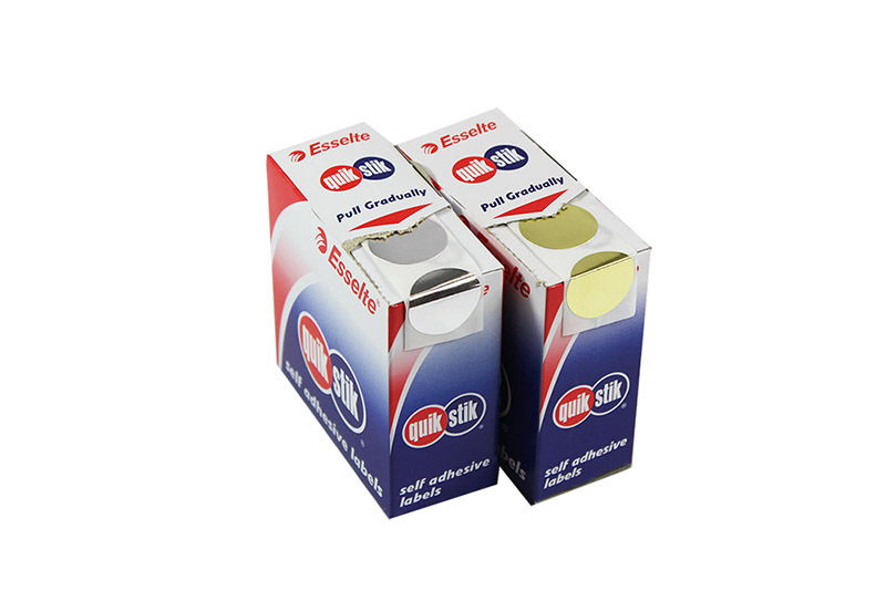 Removable Circle Stickers 24mm - Gold & Silver Set of 4 Packs