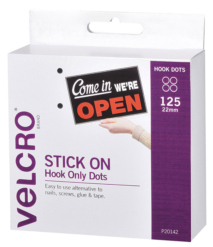 Velcro Brand Dots in Dispenser - Hook Only 125pcs