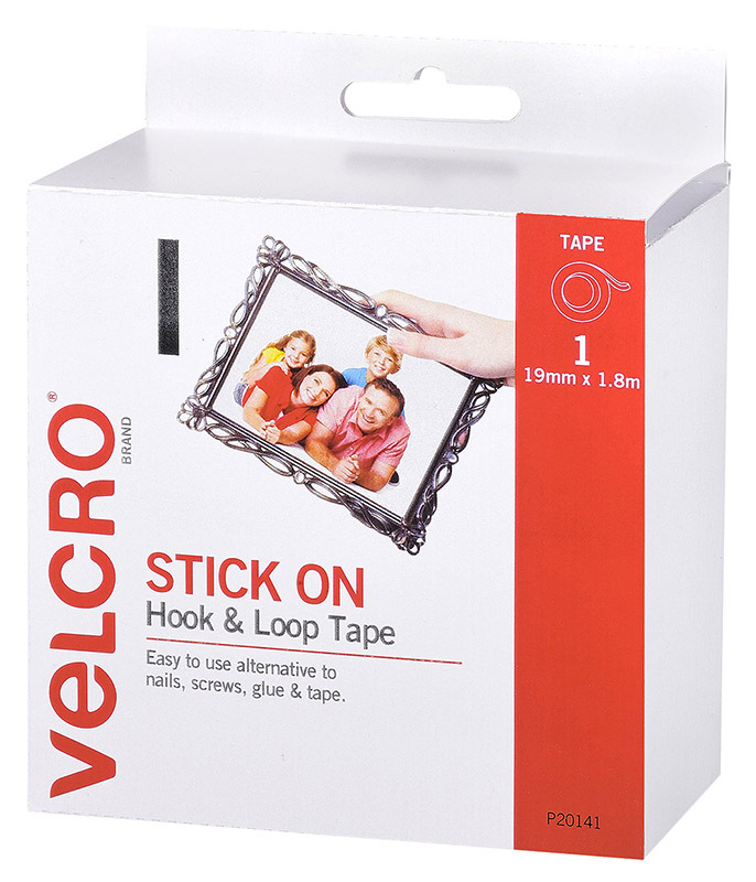 Velcro Brand Strip Tape in Dispenser - Hook & Loop 1.8m