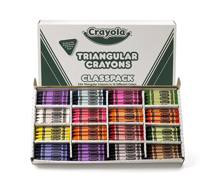 Colorations Large Crayons - 16 Colors, Set of 400, Assorted