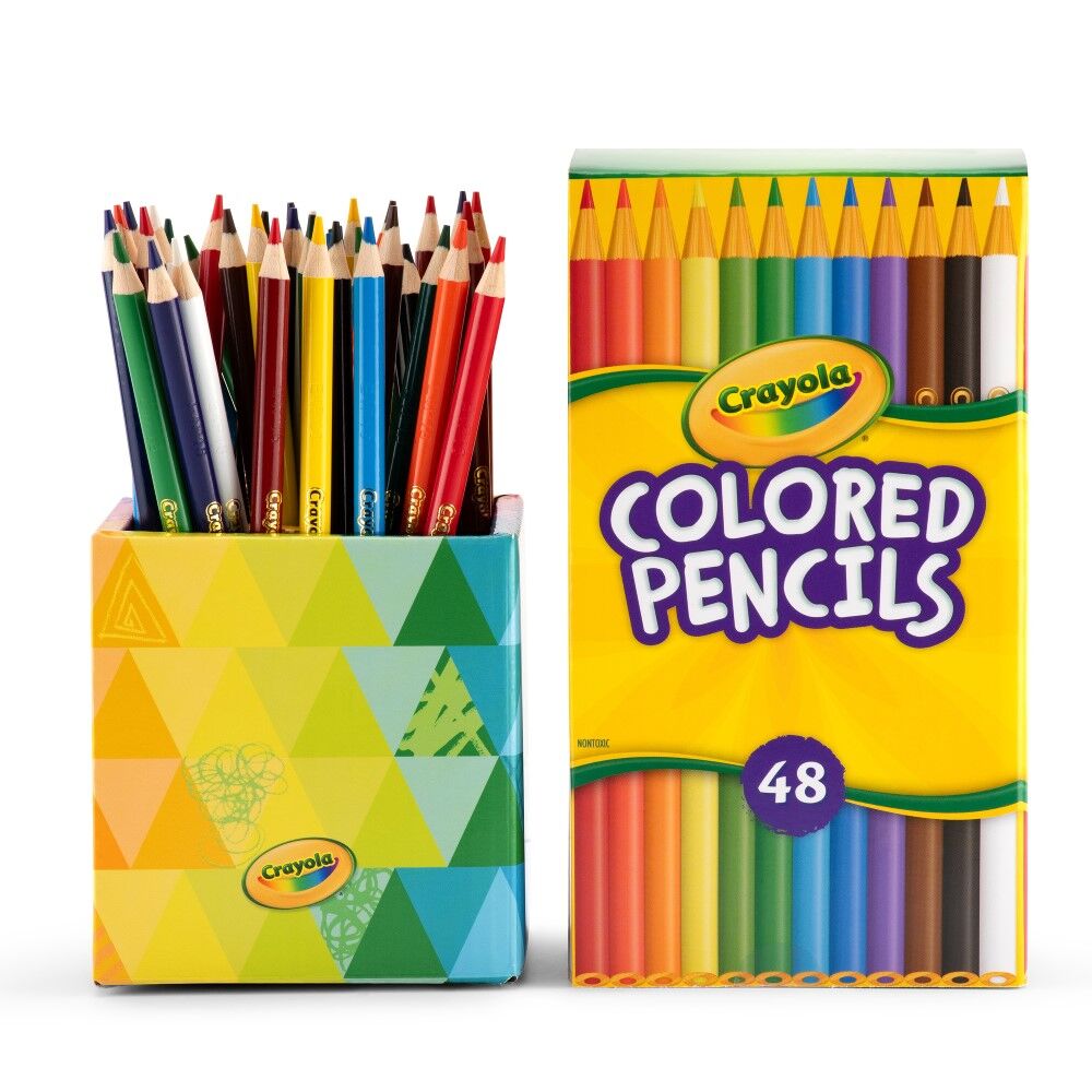 Crayola Full Size Coloured Pencils - 48pk