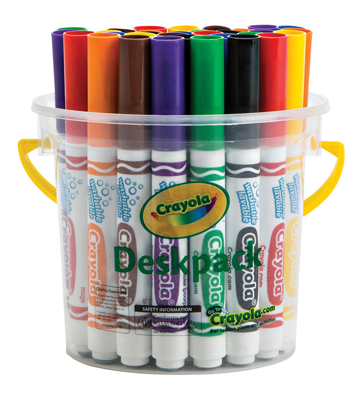 Crayola Ultra Clean Washable Broadline Markers - Classic Colours 32pk
