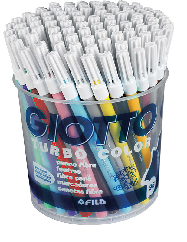 Giotto Children's Thin Markers (Turbo Colour) - 96pk