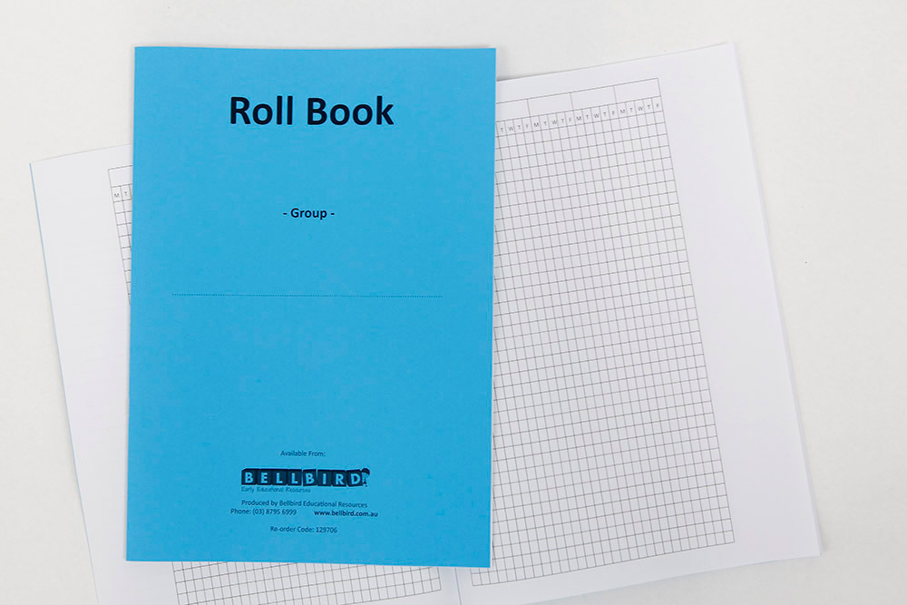 Bellbird Roll Book For 1 Group - Blue