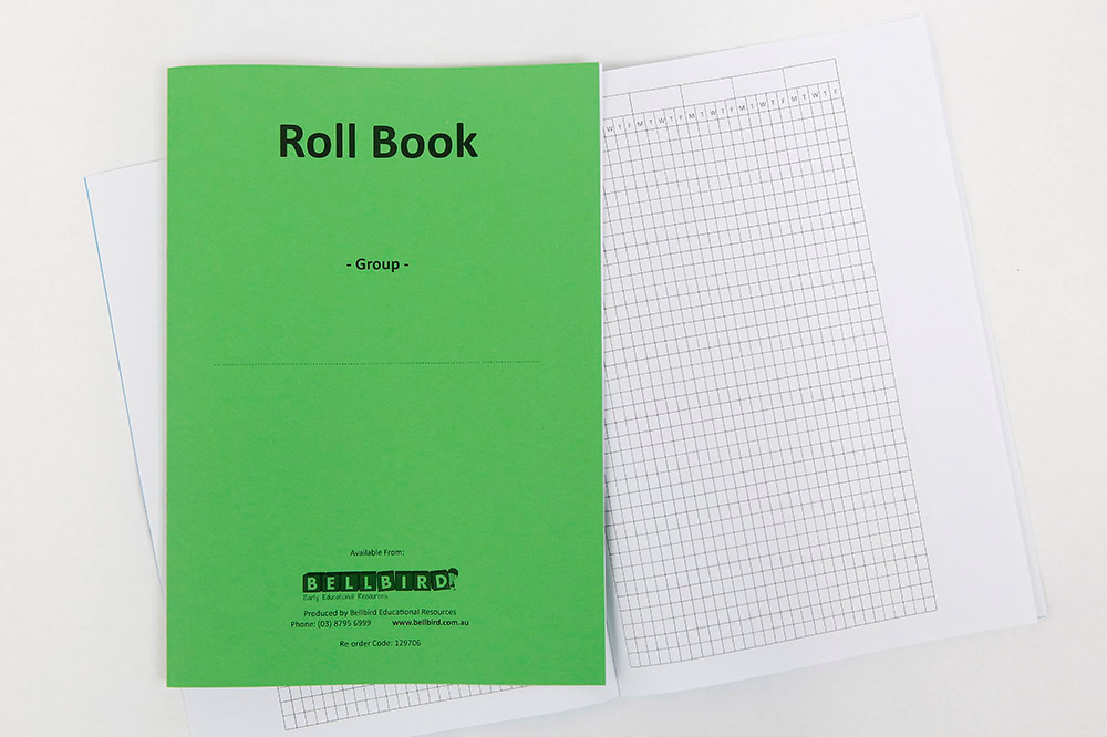 Bellbird Roll Book For 1 Group - Green