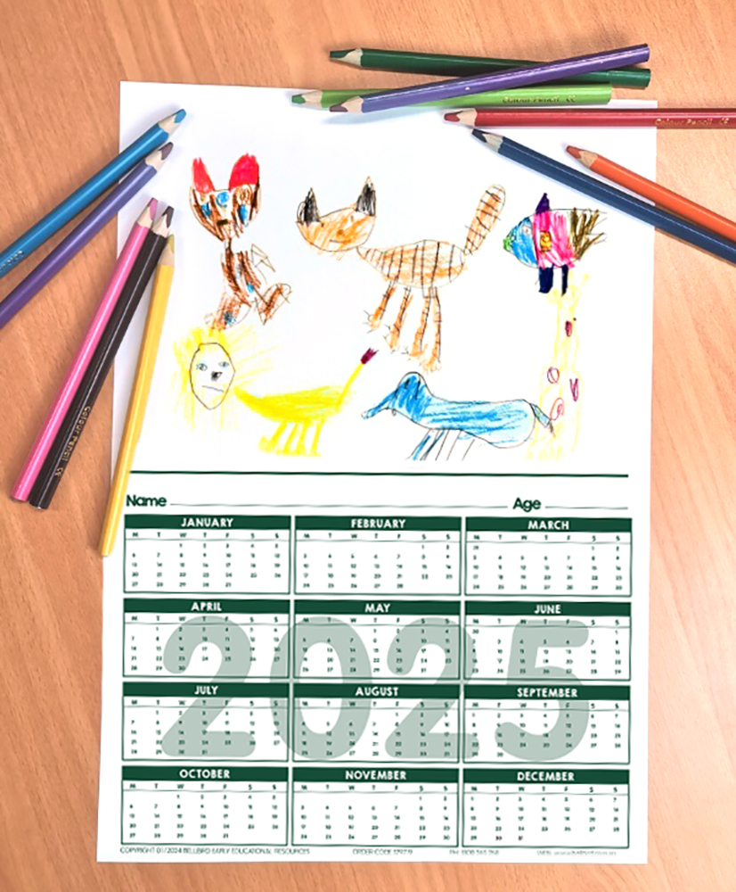 Bellbird 1 Page A3 Calendar - Set of 10 (2026)