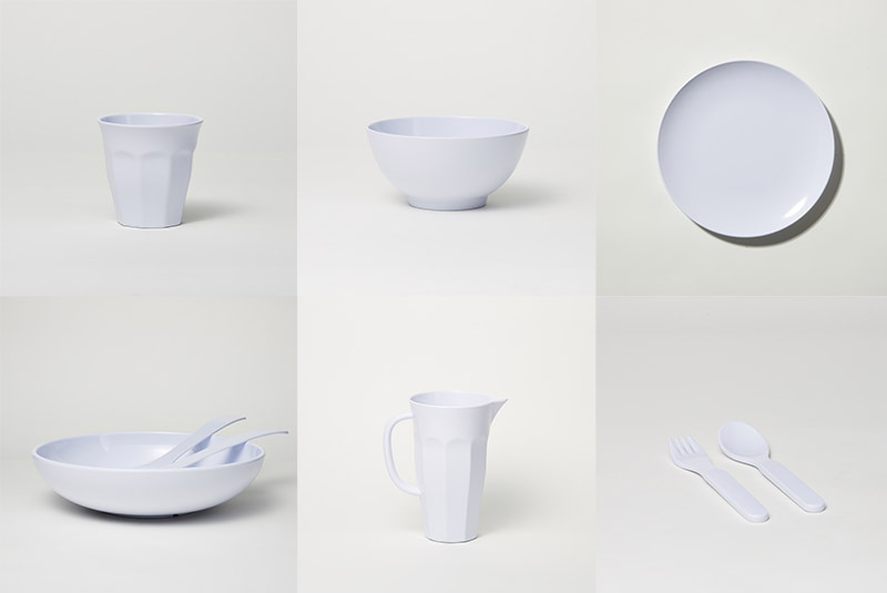 Barel Melamine Home Corner Crockery Play Set for Four - 24pcs