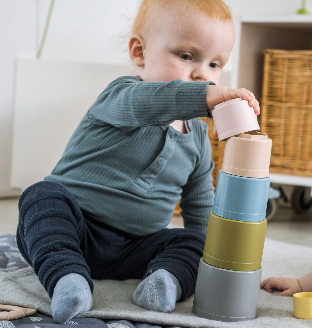 *SPECIAL: Dantoy Tiny Bio Play Cups - 7pcs