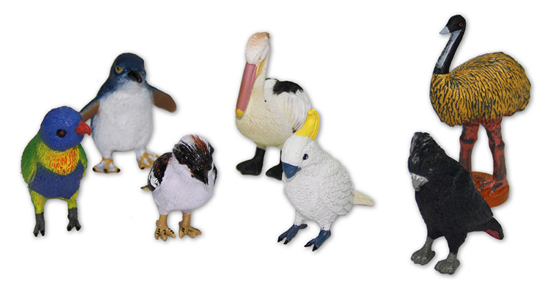 Australian Bird Replica - Set of 7