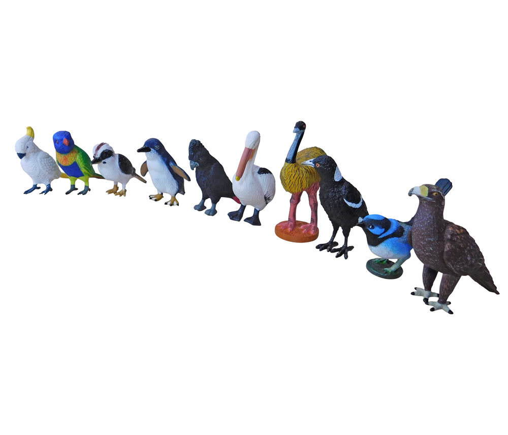 Australian Bird Replica - Set of 10