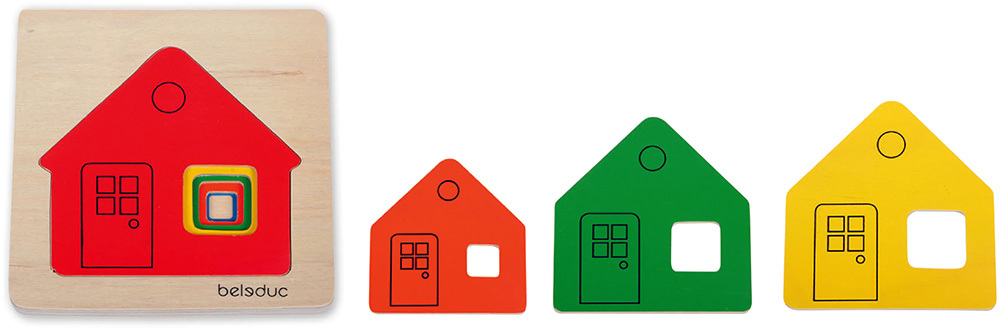 Beleduc Multilayer Puzzles - Cottage
