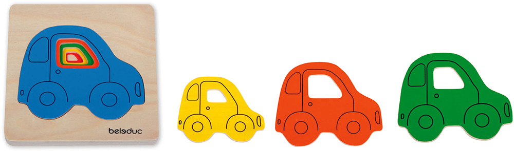 Beleduc Multilayer Puzzles - Car