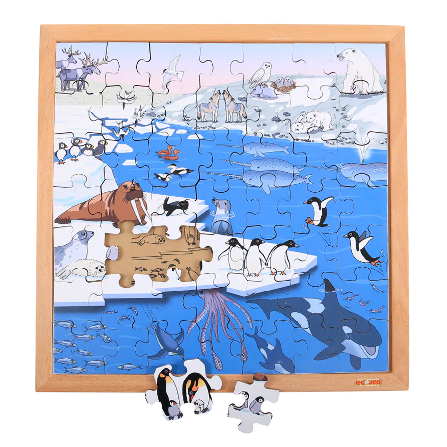 Educo Habitat Puzzle - Arctic 49pcs