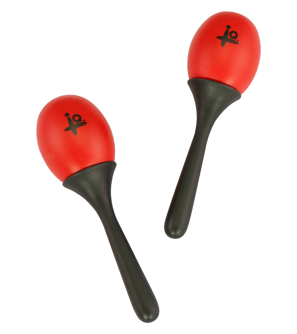 Iq Plus Red Little Plastic Maracas Pair Iq Plus Music