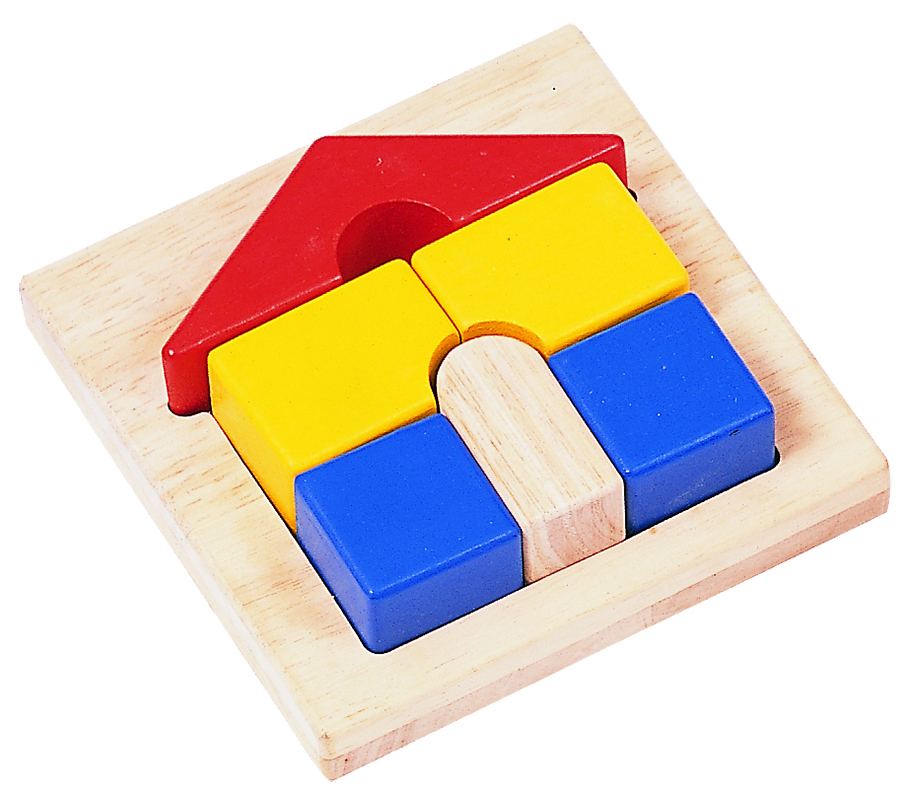 Blue Ribbon Chunky 3D Tray Puzzle - House