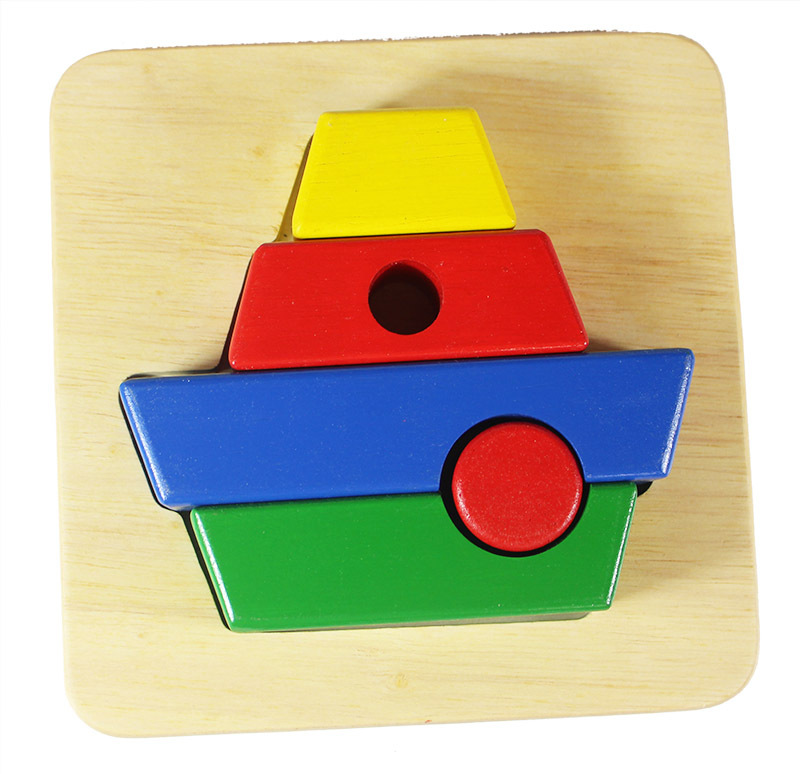 Blue Ribbon Chunky 3D Tray Puzzle - Boat