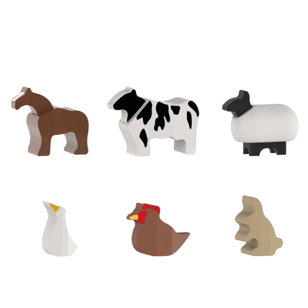 Farm Animals - Set of 6