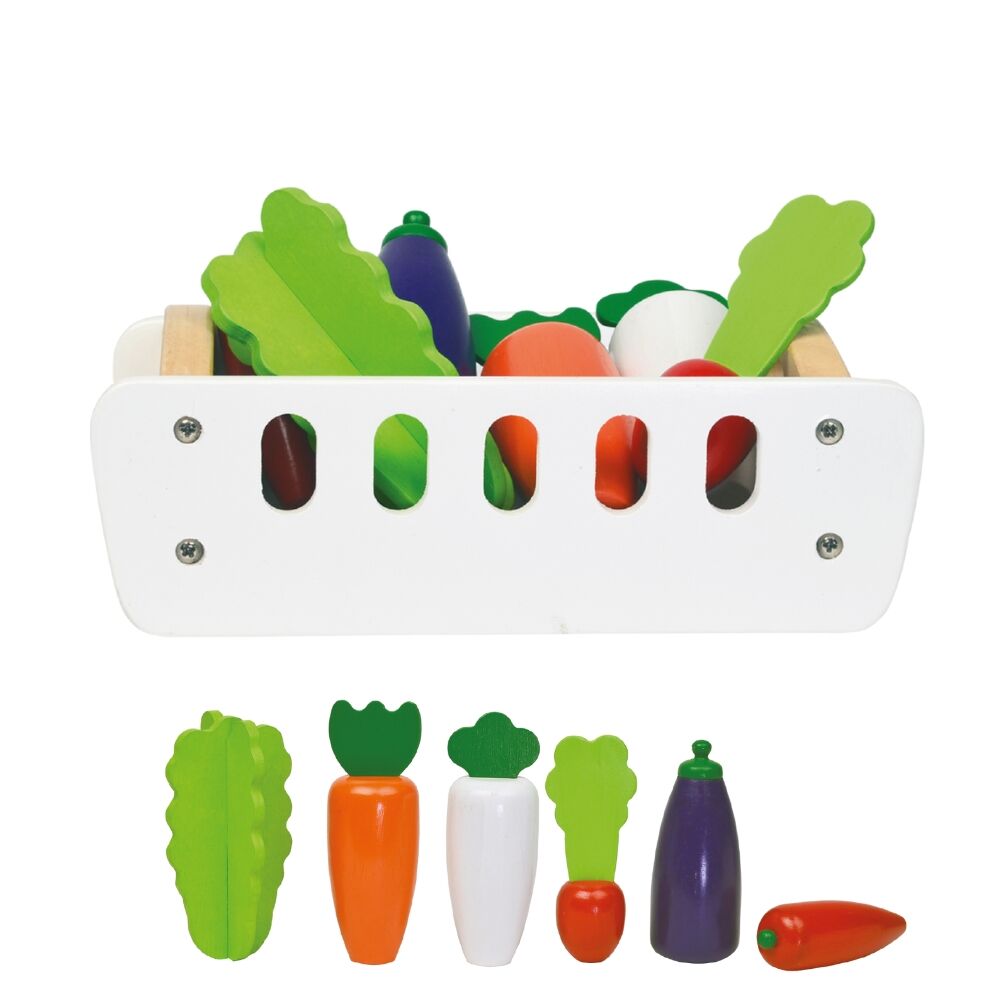 Vegetables In Crate - 7pcs