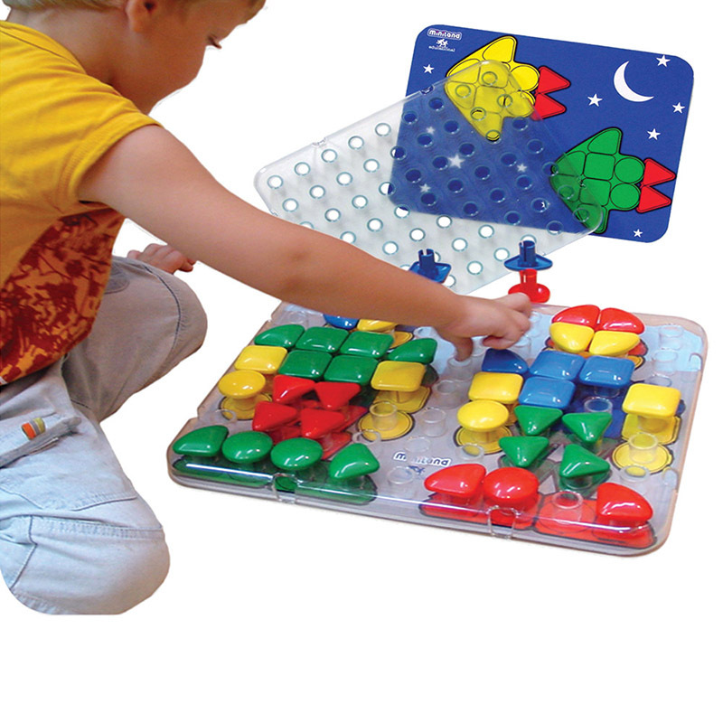 Mosaic Super Pegs - Transparent Peg Board 6pk