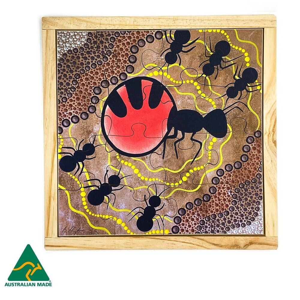 Aboriginal Art Honey Ant Puzzle - 16pcs