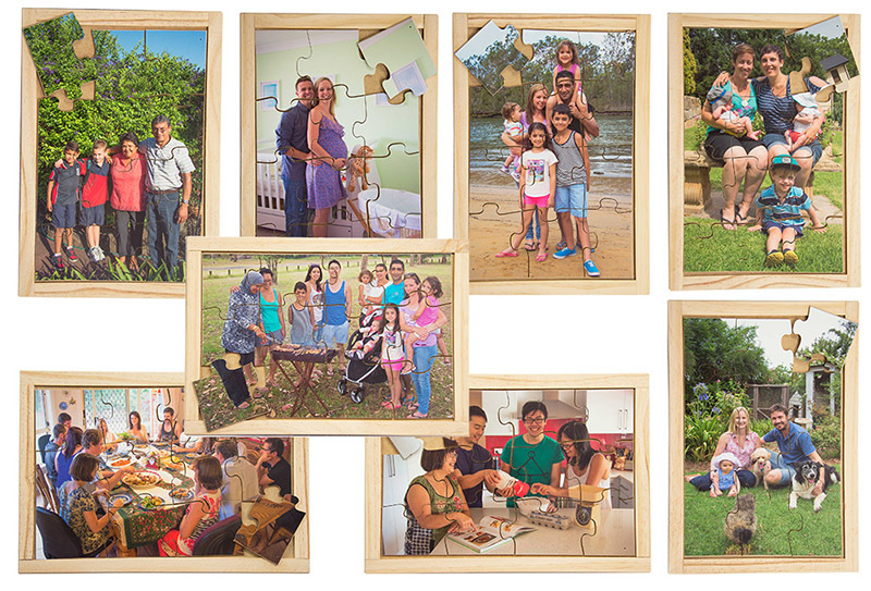Multicultural Families Puzzles - Set of 8