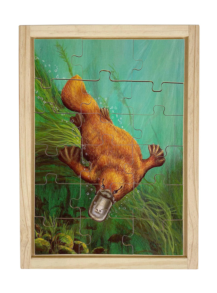 Australian Animals Puzzle - Platypus 18pcs