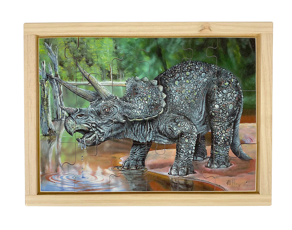 Dinosaur Puzzle - Triceratops 18pcs