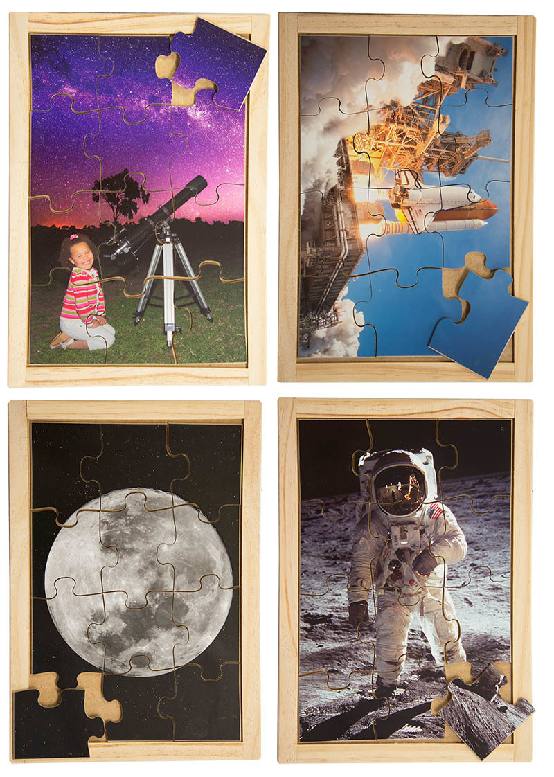 Space Puzzle - Set of 4