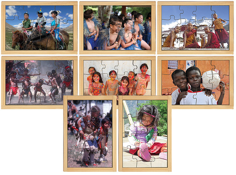 Children Of The World Puzzles - Set of 8