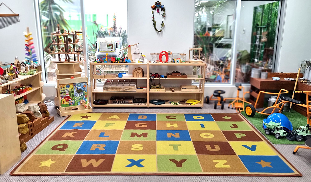 Natural Seating Carpet Mat - Rectangle Alphabet 3 x 2m