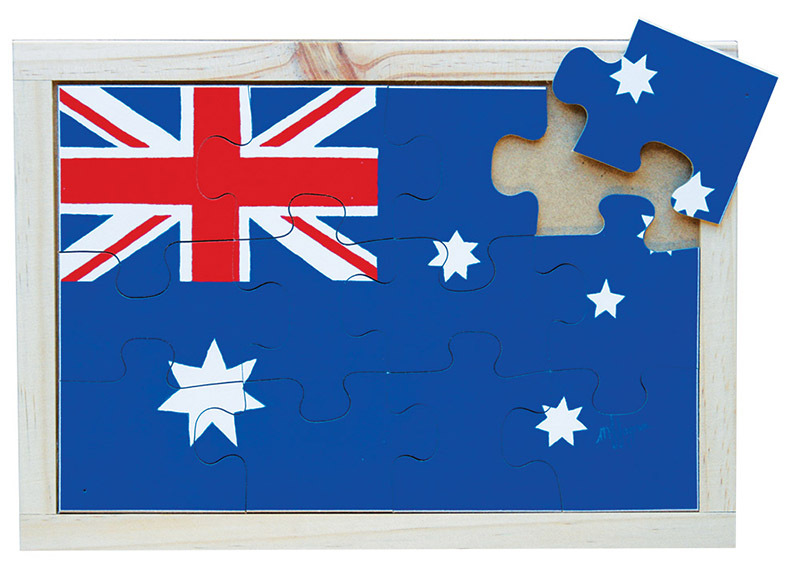 Flag Puzzle - Australian 12pcs