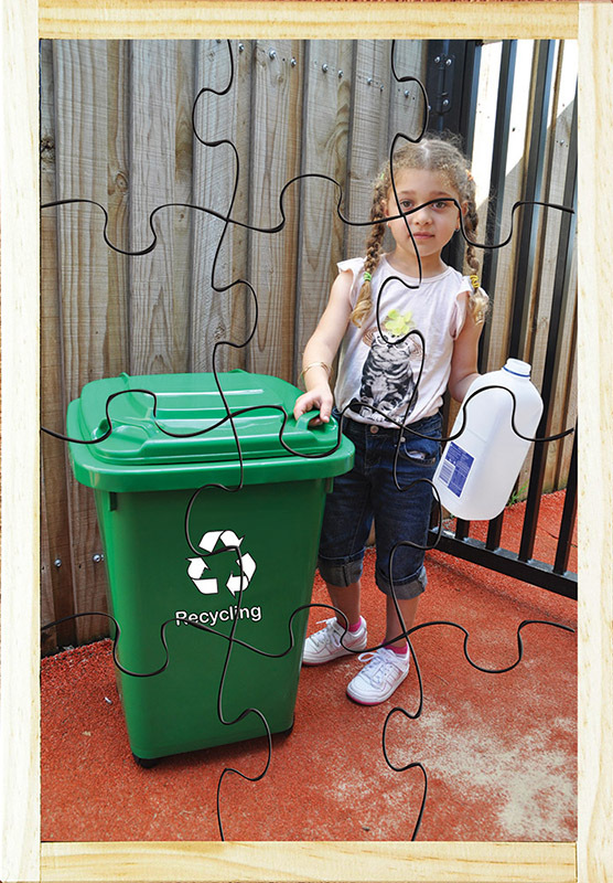 Our Environment Puzzle - Recycling in Recycling Bin 12pcs