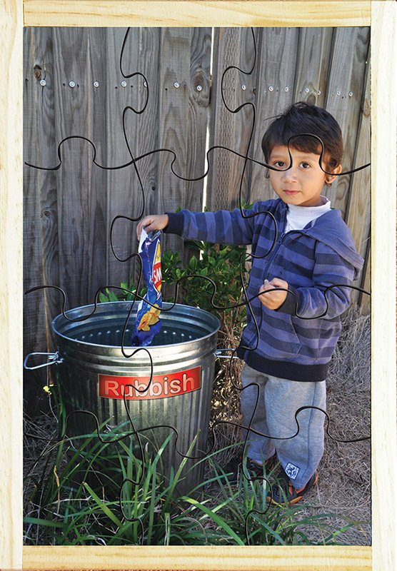 Our Environment Puzzle - Rubbish in Bin 12pcs