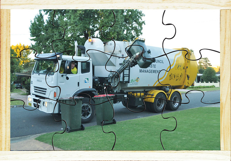 Our Environment Puzzle - Recycling Truck 12pcs