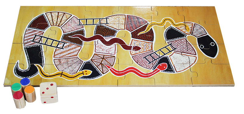 Indigenous Serpents and Ladders Puzzle Game - 29pcs