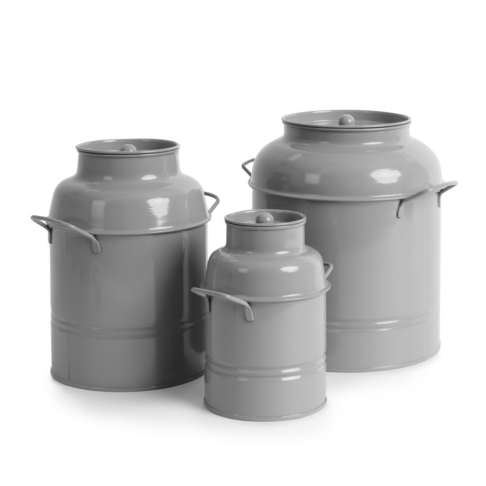 Metal Churns - Set of 3