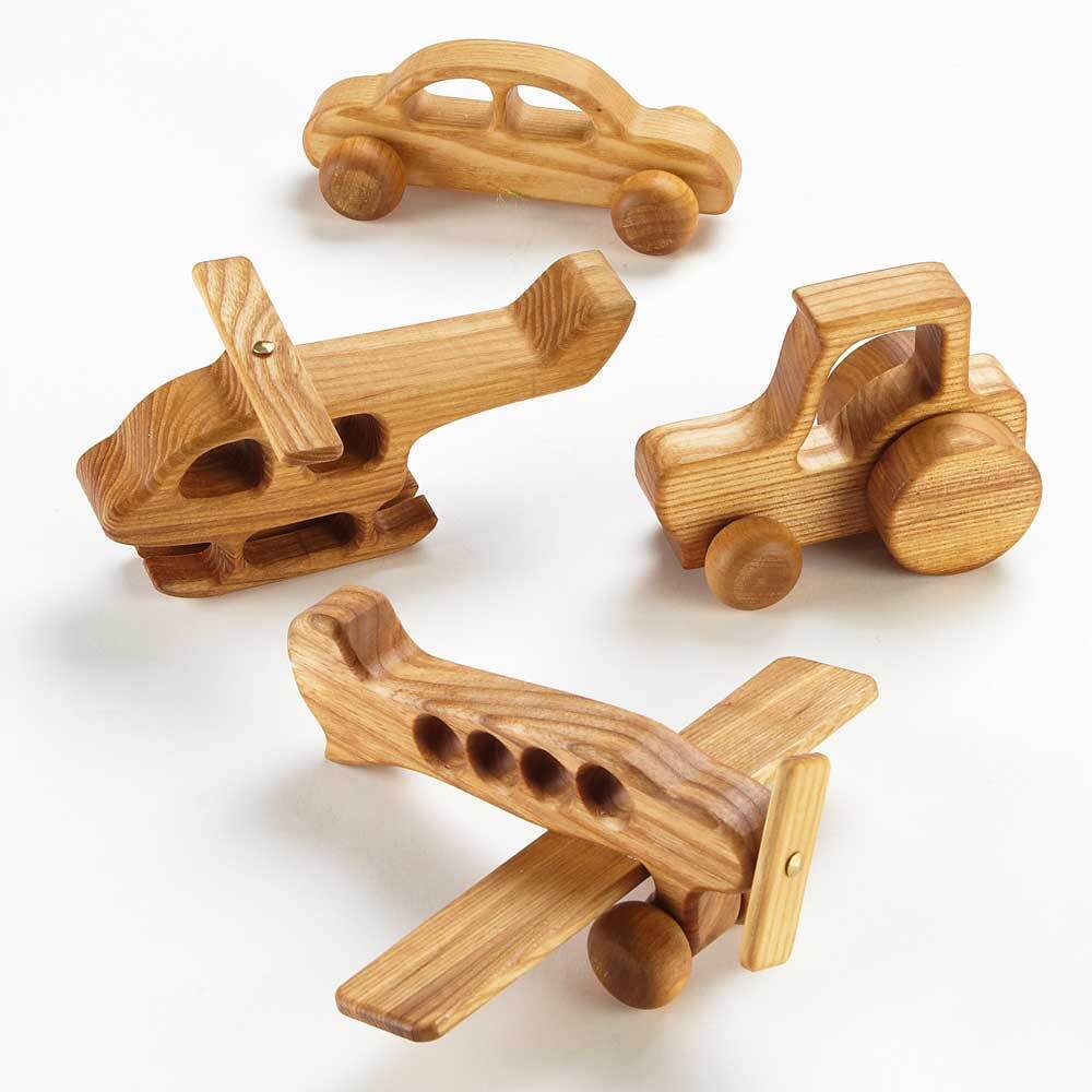 Small World Wooden Vehicles - Set of 4