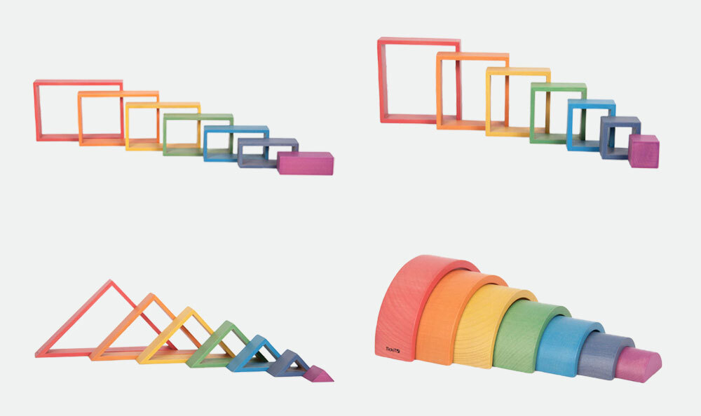 Rainbow Architect Shapes Set of 28