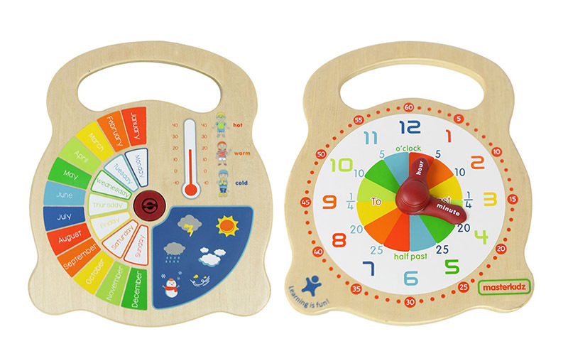 Masterkidz Wooden Teaching Clock