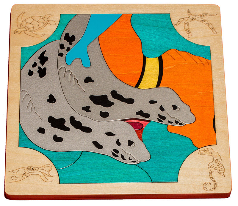 *Fox Layered Puzzles - Seals 23pcs