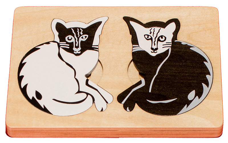 *SPECIAL: Fox Layered Puzzles - Opposite Cats 12pcs